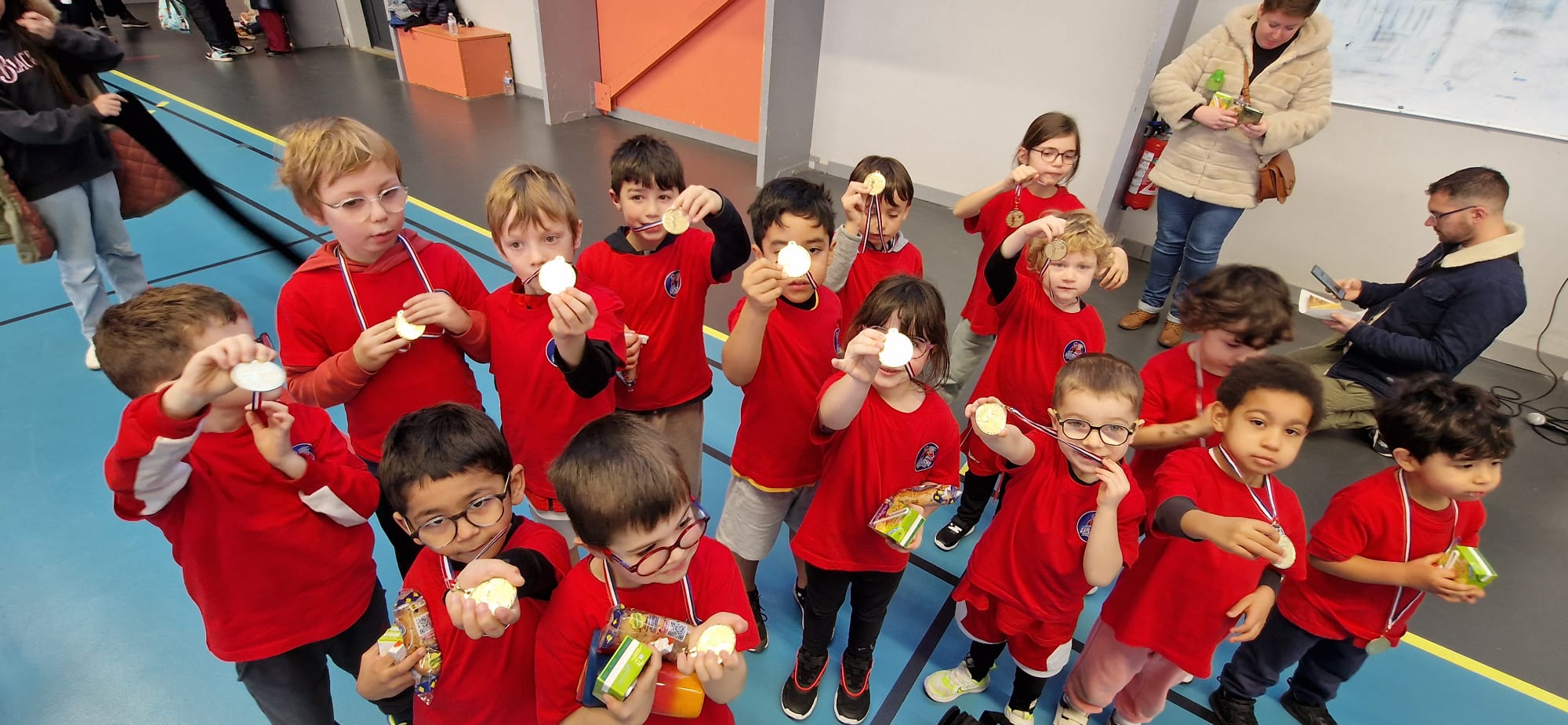 Nos U7 au rassemblement de Guécélard le 03 jenvier 2026 !